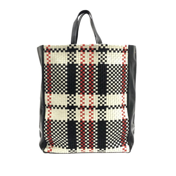 CELINE Checkered Vertical Cabas Tote Tote Bag - Picture 3 of 12